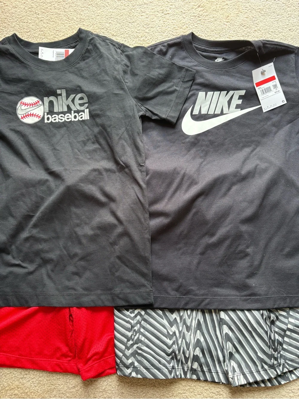 Nike Kids Boys lot set bundle athletic 2 tshirts shorts size large NWT